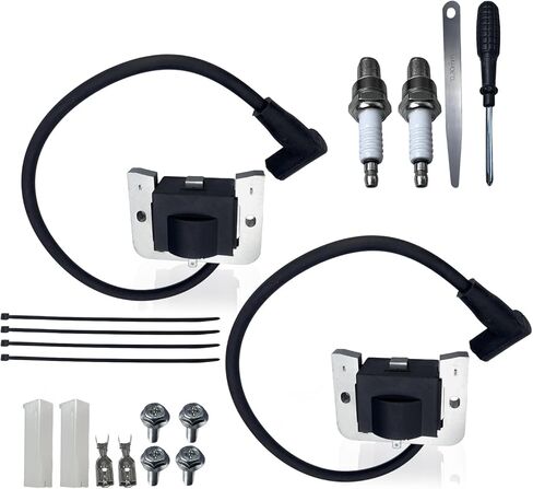 32-584-06-S وحدة ملف الإشعال 2 حزمة لمحركات Kohler Lawn Mover 7000 Series KT600 KT610 KT715 KT725 KT730 KT735 KT740 ZT710 ZT720 ZT730 مع شمعة الإشعال in Kuwait