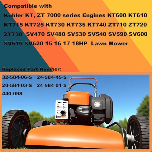 32-584-06-S وحدة ملف الإشعال 2 حزمة لمحركات Kohler Lawn Mover 7000 Series KT600 KT610 KT715 KT725 KT730 KT735 KT740 ZT710 ZT720 ZT730 مع شمعة الإشعال in Kuwait