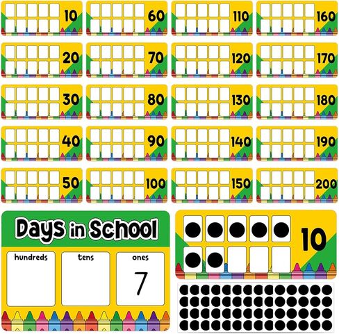 Composition Number of The Day Posters Back to School Countdown Bulletin Board Decoration First Day of School Poster Composition Place Value Chart for Classroom Hundreds Tens Ones Counting Pocket Chart in Saudi Arabia