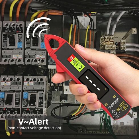 BSIDE 1mA Clamp Meter، DC / AC Current مع الوضع الذكي، True RMS 6000 Counts القابلة لإعادة الشحن التلقائي المشبك المتعدد، درجة الحرارة السعة الصمام الثنائي دورة العمل هرتز أوم فحص مباشر V-Alert اختبار الجهد in Kuwait