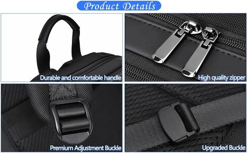 Travel Laptop Backpack for Men Business Backpack Expandable Fits 15.6-inch Laptop Waterproof Durable Computer Backpack for Business Travel Work Office College Daily Use in Saudi Arabia