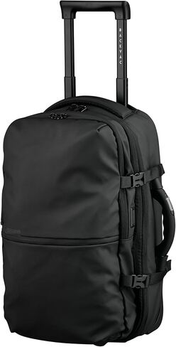 Pro Max Vacuum Rolling Backpack with Vacuum System and Charging Port, Carry On Luggage with Vacuum Seal Bag, Wheels, TSA Lock, Travel Suitcase with Vacuum Compression Bag for 17" Laptop in Saudi Arabia