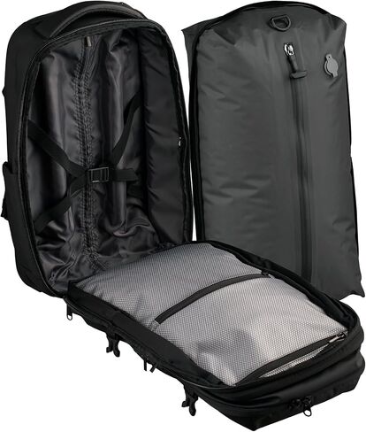 Pro Max Vacuum Rolling Backpack with Vacuum System and Charging Port, Carry On Luggage with Vacuum Seal Bag, Wheels, TSA Lock, Travel Suitcase with Vacuum Compression Bag for 17" Laptop in Saudi Arabia