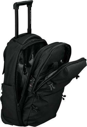 Pro Max Vacuum Rolling Backpack with Vacuum System and Charging Port, Carry On Luggage with Vacuum Seal Bag, Wheels, TSA Lock, Travel Suitcase with Vacuum Compression Bag for 17" Laptop in Saudi Arabia