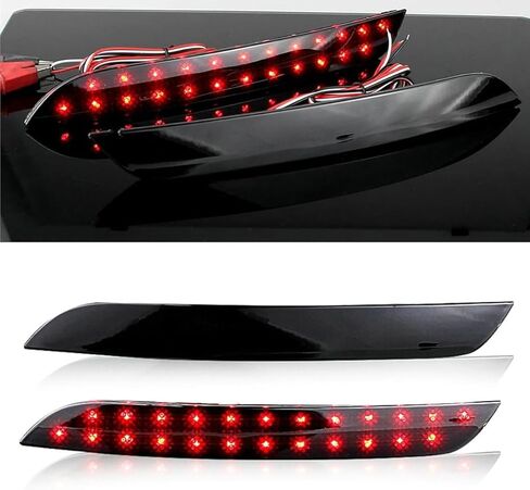 2pcs Rear Bumper Reflector LED Brake Light for BMW 5 Series F10 F11 F18 520i 530i 528i 535i 550i 535D xDrive 2014-2016 Smoke Lens in Saudi Arabia