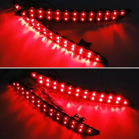 2pcs Rear Bumper Reflector LED Brake Light for BMW 5 Series F10 F11 F18 520i 530i 528i 535i 550i 535D xDrive 2014-2016 Smoke Lens in Saudi Arabia