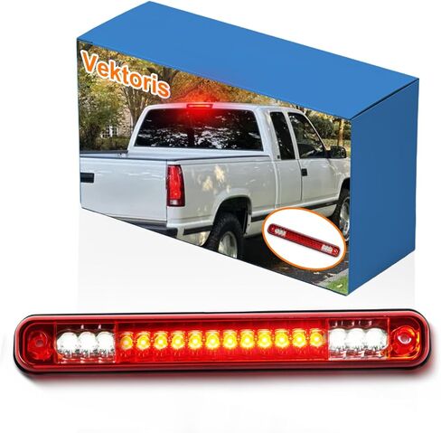 LED Rear Bumper 3rd Brake Light Cargo Lamp for 1988-1998 Chevy/GMC C1500 K1500,1988-2000 Chevrolet/GMC C2500 C3500 K2500 K3500, 94-98 Silverado, Center Cab High Mount Stop Lamp in Kuwait
