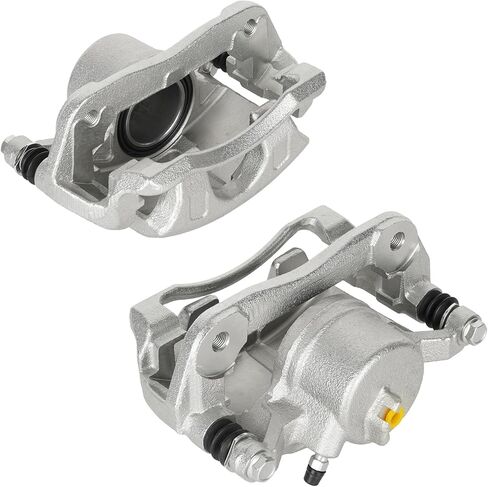 Front Disc Brake Caliper Assembly with Bracket fit for 2003-2017 Honda Accord, 2013-2021 Civic, 16 CR-Z, 2013-2015 Acura ILX, 2013-2014 Fit, Front Right/Left Caliper Set with 2PC, 19-B2660 19-B2661 in Kuwait