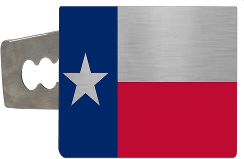 Texas State Flag Trailer Hitch Cover Plug Heavy Duty Stainless Steel US Patriotic United States Flag 2 Inch Standard TX in Saudi Arabia