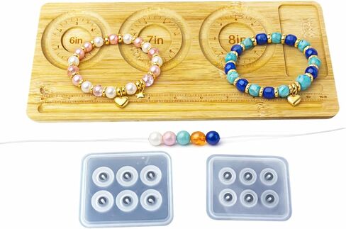 Daocaorenix Resin Bead Mold Set with Beading Board (Style A:12mm & 16mm Bead Molds + Large Beading Board) in Saudi Arabia