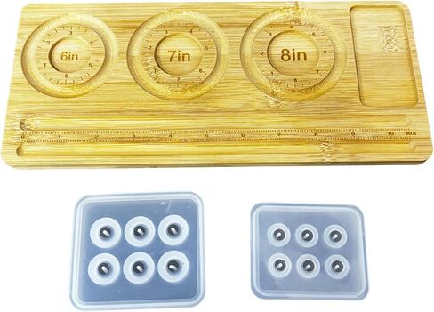 Daocaorenix Resin Bead Mold Set with Beading Board (Style A:12mm & 16mm Bead Molds + Large Beading Board) in Saudi Arabia