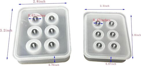 Daocaorenix Resin Bead Mold Set with Beading Board (Style A:12mm & 16mm Bead Molds + Large Beading Board) in Saudi Arabia