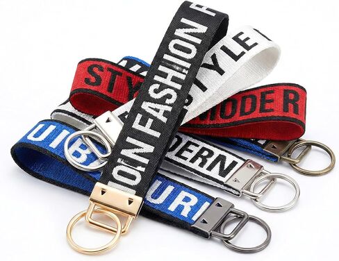 20 Pcs Key Fob Hardware, 1 Inch Keychain Hardware Set with Split Ring Keychain Clamps for Wristlet Key Lanyard DIY Crafts (4 Colors) in Saudi Arabia