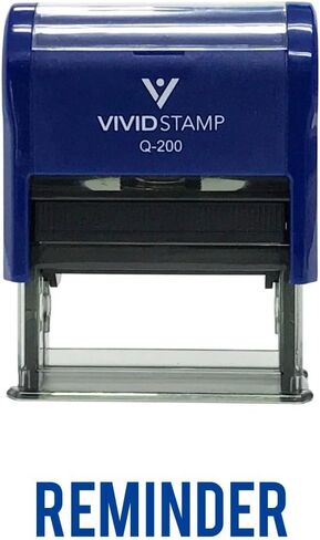 Reminder Self Inking Rubber Stamp (Blue Ink) - Medium in Saudi Arabia