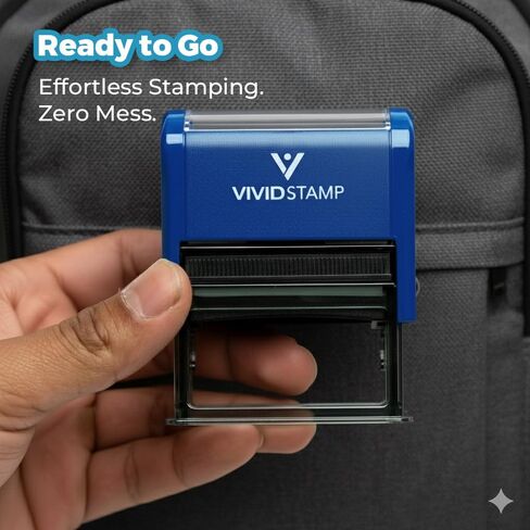 Reminder Self Inking Rubber Stamp (Blue Ink) - Medium in Saudi Arabia
