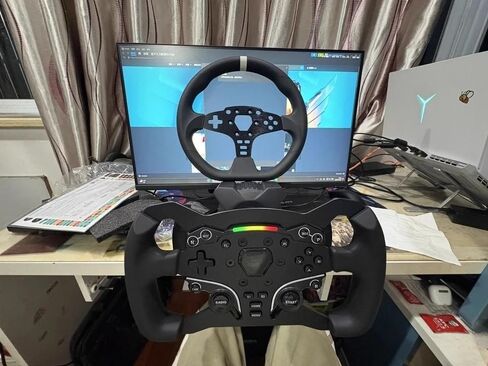 Generic Replacement Formula Steering Wheel Mod fit for MOZA Racing ES&ESX 280mm Wrapped with Rubber in Saudi Arabia