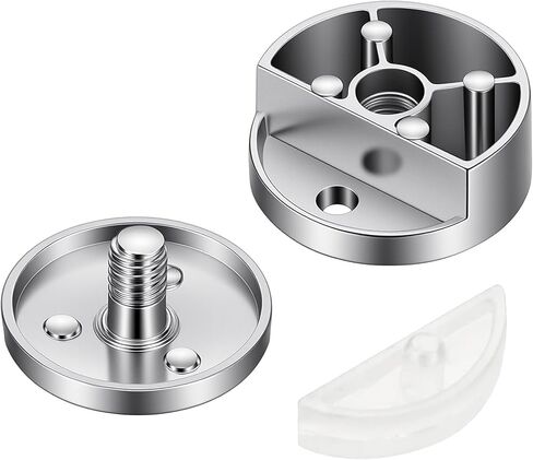 4 Pack Mirror Clips for Frameless Mirror, 3-5mm Mirrors Mounting Hardware, Zinc Alloy Dual Screw Mirrors Holder Clips with Heavy Duty Long Screws and Anchors in Saudi Arabia