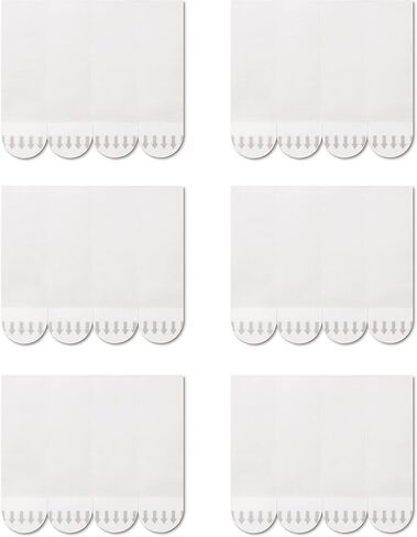 JELLYSUB 60 Pieces Medium Refill Strips Heavy Duty, Double Sided Adhesive Strips Damage Free, Water-Resistant Replacement Strips for Indoor Hooks Caddies (Medium) in Saudi Arabia