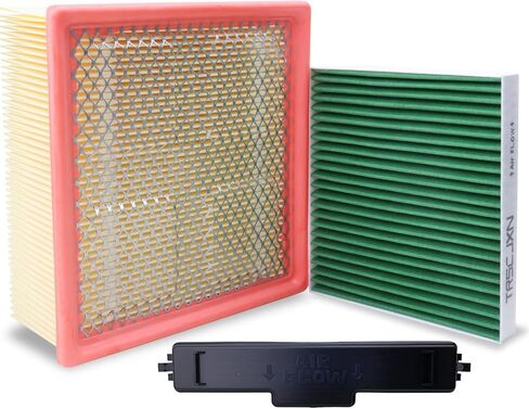 53034051AB Engine Air Filter& 68406048AA Cabin Air Filter w/Activated Carbon & Filter Door for Dodge Ram 1500 2500 3500 4500 5500, for Journey Avenger Compass Patriot Caliber Chrysler 200 (2007–2023) in Saudi Arabia