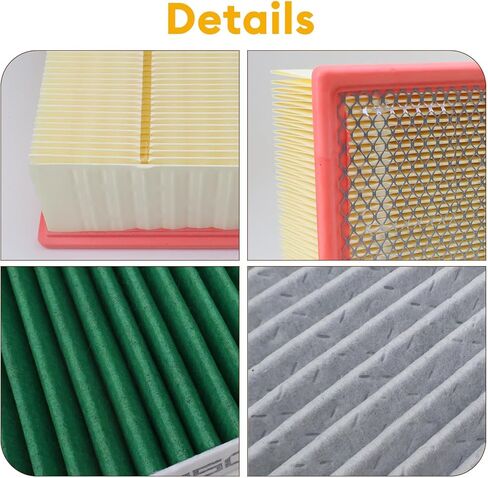 53034051AB Engine Air Filter& 68406048AA Cabin Air Filter w/Activated Carbon & Filter Door for Dodge Ram 1500 2500 3500 4500 5500, for Journey Avenger Compass Patriot Caliber Chrysler 200 (2007–2023) in Saudi Arabia