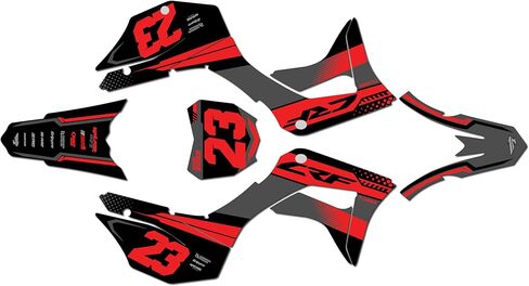 Graphics Kit for Honda CRF125F (2019-2026) Viper Series Gray 16 Mil - On/Off the Road - Dirt Pit Bike Motorcycle Sticker, Dirtbike Racing Decal Motocross Accessories no-Plastics in Saudi Arabia