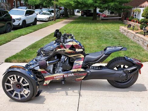 مجموعات الملصقات المخصصة من AMR RACING لـ Can-Am Ryker 600 و900 وSport وRally: مجموعة الرسومات تناسب (2019-2025) شارات Ryker المميزة: الجماجم والورود - فضي in Kuwait