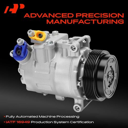 A-Premium Air Conditioner AC Compressor with Clutch Compatible with BMW 3er 2004-2013, 5er 2005-2010, X1 2009-2015, 1er 2004-2013, Replace# 64526987863, 2483001930 in Kuwait