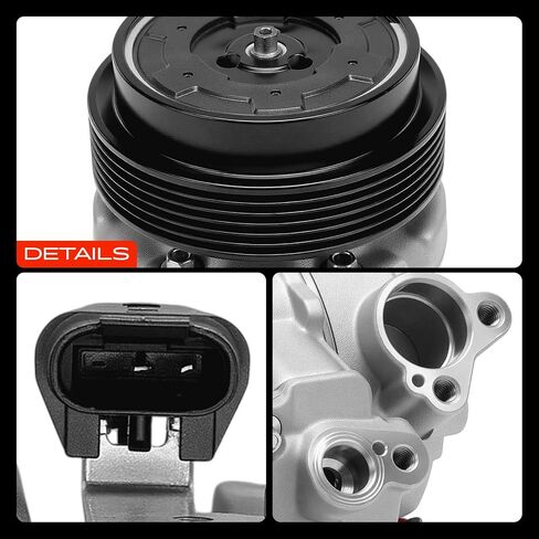 A-Premium Air Conditioner AC Compressor with Clutch Compatible with BMW 3er 2004-2013, 5er 2005-2010, X1 2009-2015, 1er 2004-2013, Replace# 64526987863, 2483001930 in Kuwait