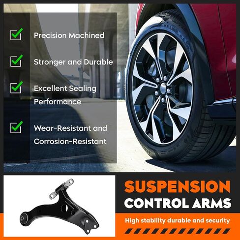 طقم تعليق بديل لذراع التحكم الأمامي السفلي الأيسر الأيمن لسيارة Lexus 02-03 ES300، 04-06 ES330 RX330، 07-09 RX350، 04-06 Toyota Camry، 04-07 Highlander، 04-08 Solara (2 قطعة) in Kuwait