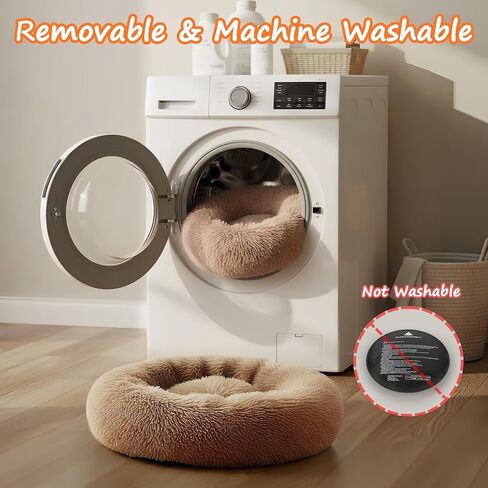 Heated Cat Bed for Indoor Cats, 23-inch Cozy Donut with USB Power, Adjustable Temperature & Timer, Machine Washable Cover for Small & Medium Cats (Light Gray) in Saudi Arabia