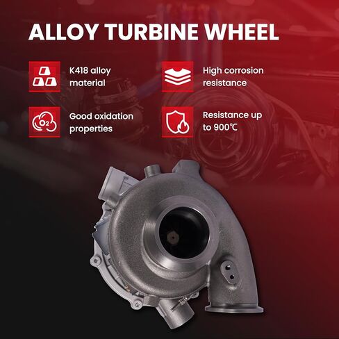 شاحن توربيني MOCA Turbo يناسب Ford 2003 Excursion 6.0L، 2003 F250 Super Duty 6.0L، 2003 F350 Super Duty 6.0L، 2003 F450 Super Duty 6.0L، 2003 F550 Super Duty 6.0L in Kuwait
