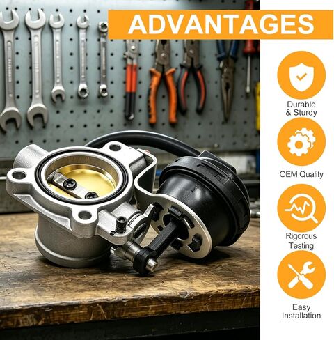 Supercharger Bypass Valve Compatible with Mini Cooper S 2005-2008 Supercharger Shut-Off Valve for Convertible R52 and 2002-2007 Hatchback R53 Replaces# 11617566294,11617568423,17006001001 in Saudi Arabia