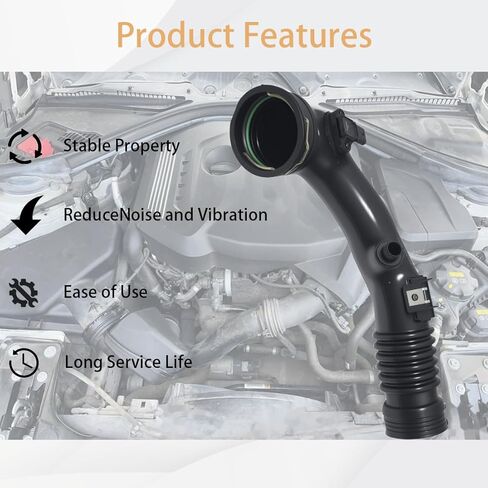 Air Turbo Induction Pipe Rear Duct with Sensor Compatible with BMW 535i 640i xDrive Gran Coupe 740i 740Li ActiveHybrid 5 7 X5 X6 3.0L Air Intake Hose Replacement for 13717609811 SK121304 in Saudi Arabia