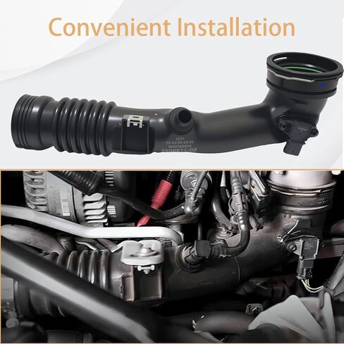 Air Turbo Induction Pipe Rear Duct with Sensor Compatible with BMW 535i 640i xDrive Gran Coupe 740i 740Li ActiveHybrid 5 7 X5 X6 3.0L Air Intake Hose Replacement for 13717609811 SK121304 in Saudi Arabia