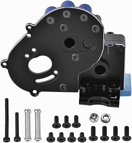 Aluminum Transmission Case Gearbox Housing Cover w/Motor Plate Upgrade Parts for 1/10 Slash 2WD Rustler Stampede Bandit 2WD RC Car, Replaces #3691. in Kuwait