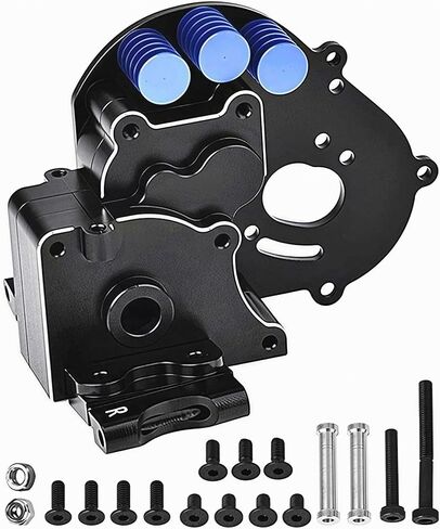 Aluminum Transmission Case Gearbox Housing Cover w/Motor Plate Upgrade Parts for 1/10 Slash 2WD Rustler Stampede Bandit 2WD RC Car, Replaces #3691. in Kuwait