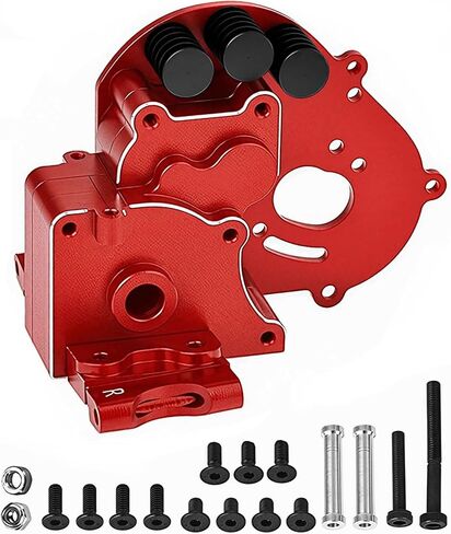 Aluminum Transmission Case Gearbox Housing Cover w/Motor Plate Upgrade Parts for 1/10 Slash 2WD Rustler Stampede Bandit 2WD RC Car, Replaces #3691. in Kuwait