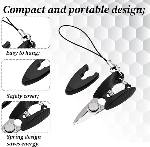 6 Pcs Mini Travel Scissors, Small Scissors for Crafts with Cover Portable Compact Scissor for Travel Crafts Sewing Yarn in Kuwait
