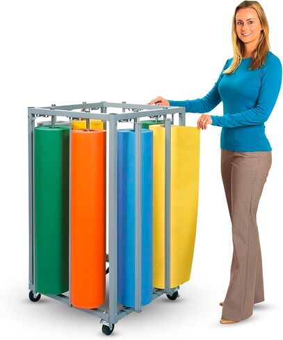 Versatile Art 8 P4per Roll Dispenser - 36 Inch Cutter, Bulletin Board Holder, 8 Butcher Paper Roll & Craft Paper Dispenser - Perfect for Home, School, and Creative Projects in Kuwait