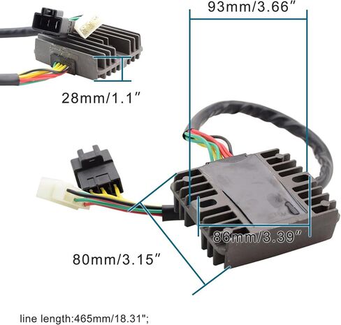 GOOFIT Voltage Regulator Rectifier Replacement for 31600-MCJ-641 31600-MCJ-640 31600-MCZ-003 31600 MEE 003 CB 900 F 2002 2003 CBR 600 F4i 2001-2006 CBR 900 929 RE RR 2000-2002 in Kuwait