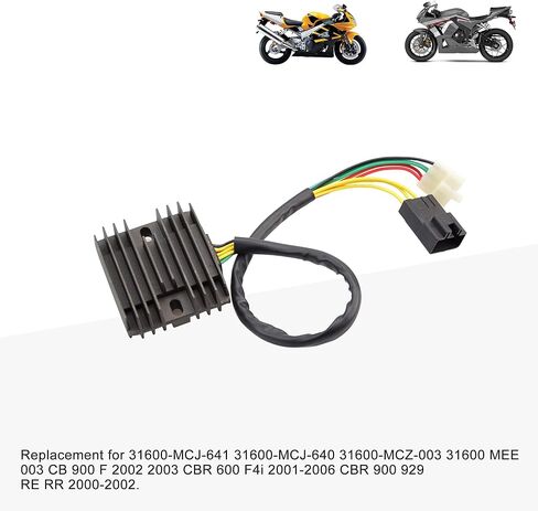 GOOFIT Voltage Regulator Rectifier Replacement for 31600-MCJ-641 31600-MCJ-640 31600-MCZ-003 31600 MEE 003 CB 900 F 2002 2003 CBR 600 F4i 2001-2006 CBR 900 929 RE RR 2000-2002 in Kuwait