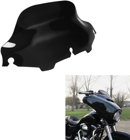 XMT-MOTO زجاج أمامي أسود مناسب لدراجة Harley Touring Electra Street Glide 96-2013 in Kuwait
