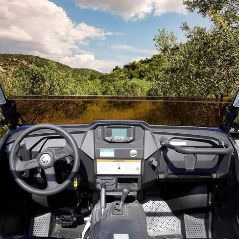 A & UTV PRO Dark Tinted Front Half Windshield for Yamaha Wolverine X2 X4 850,Lightly Dustproof Poly Window Heavy-Duty Anti-Glare half Windscreen for Yamaha Wolverine X2 / X4 2018-2020 Accessories in Kuwait