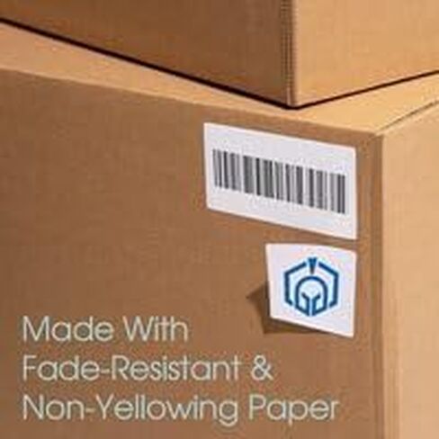 4" X 4" Square Printable Labels for Inkjet and Laser Printers - 30 Sheets, 120 Matte White Custom Stickers for Business Logos, QR Code Stickers, Product Labeling - Spartan Industrial Template S005 in Kuwait