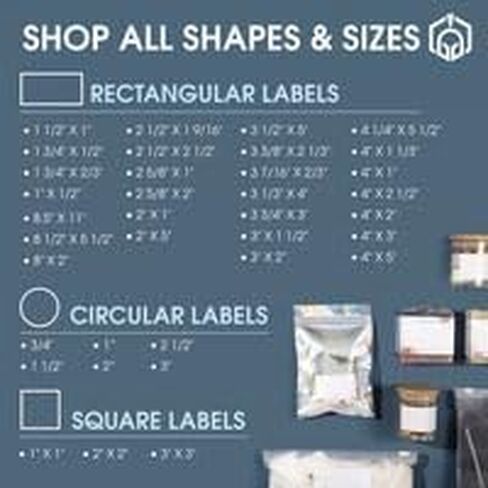 4" X 4" Square Printable Labels for Inkjet and Laser Printers - 30 Sheets, 120 Matte White Custom Stickers for Business Logos, QR Code Stickers, Product Labeling - Spartan Industrial Template S005 in Kuwait