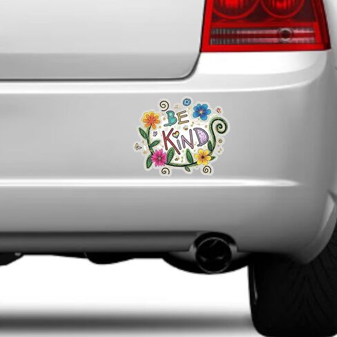 Be Kind Bumper Sticker 5 inch, Be Kind Car Decal, Removable Car Decals, Waterproof Decal for Waterbottle and Laptop – Indoor and Outdoor in Saudi Arabia