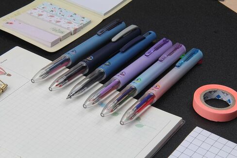 6 PCS 3-in-1 Multicolor Pens,0.5mm Colored Gel Pens,18 Colors Retractable Quick-Dry Ink Gel Pens Fine Point Smooth Writing Pens for Office, School Supplies in Saudi Arabia