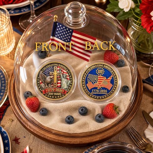 USA 250th Anniversary Commemorative Coin,Veterans Collectors and Coin Enthusiasts Gift,America 250th Gifts for Patriotic Men and Women in Saudi Arabia