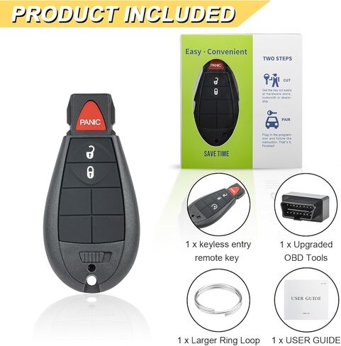 Vurkcy Key Fob Kit Replacement for 2013-2021 Ram 1500 2500 3500 4500 5500/19-21 Ram 1500 Classic Car Keyless Entry Remote Control, GQ4-53T,3 Buttons in Kuwait