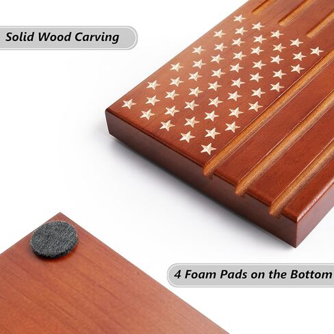 Challenge Coins Display Holder, Solid Wood Challenge Coin Stand, 6 Row Coins Display Holders Shelves, Gift for Husband Father Son Christmas in Saudi Arabia